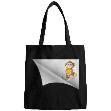 Discover the monkey under the patch Bags