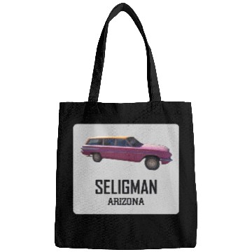 Discover Old car city of Seligman in Arizonna, US Route 66 Bags