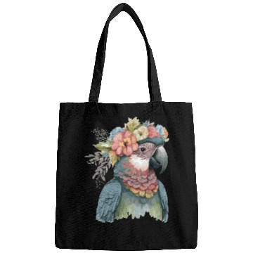 Discover Cute Parrot Macaw Bird Flower Crown Pet Birds Bags