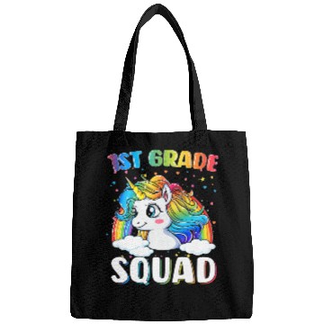 Discover 1st Grade Squad Unicorn Rainbow Back To School Bags