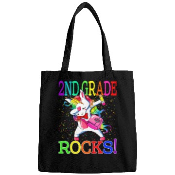 Discover 2nd Grade Rocks Unicorn Back To School Bags