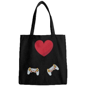 Discover I love gaming on valentine day Bags