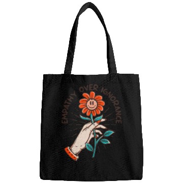 Discover Empathy Over Ignorance Flower Bags