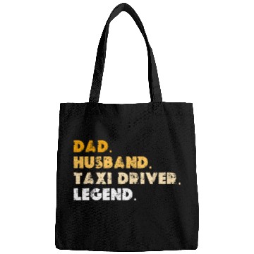 Discover Dad Husband Taxi Driver Legend Bags