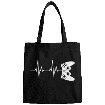 Discover Video Game Gamer Heartbeat Video Game Lover Bags