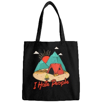 Discover I Hate People I Love Camping Funny Bags
