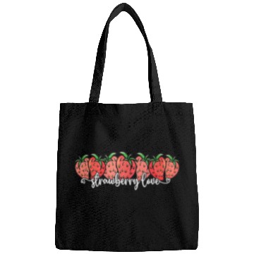 Discover Cute Strawberry Love Lovers Fruit Berry Farmer Bags
