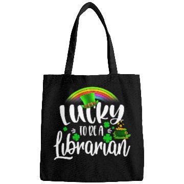 Discover Irish Lucky To Be A Librarian St Patricks Day Bags