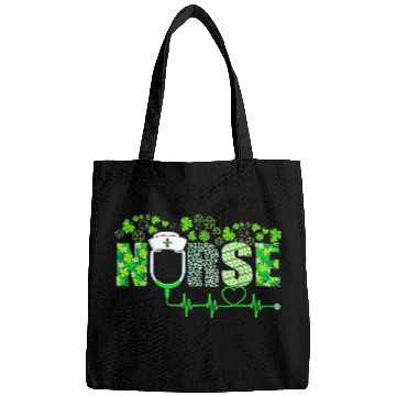 Discover Irish Nurse Shamrock Stethoscope St Patricks Day Bags