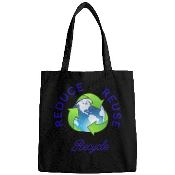 Discover "Save Our Planet: Reduce, Reuse, Recycle" Bags