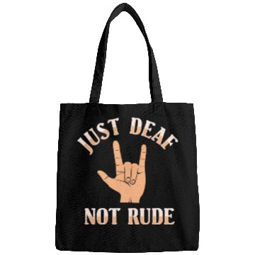 Discover ASL Just Deaf Not Rude Sign Language Bags