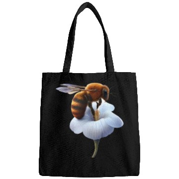 Discover bee on flower Bags