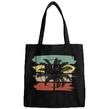 Discover Nice France Palm Tree Retro Artistic Bags