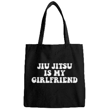 Discover Jiu Jitsu Is My Girlfriend, Funny Fight Design Bags