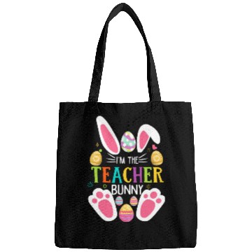 Discover I m The Teacher Bunny Face Cute Easter Day Funny Bags