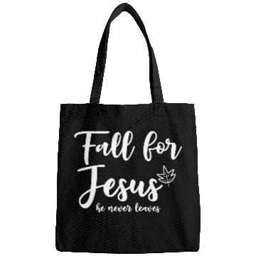 Discover Fall For Jesus, He Never Leaves 2 Bags