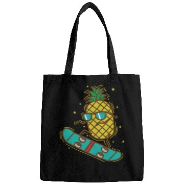 Discover Pineapple rides Skateboard sweet Fruit Bags