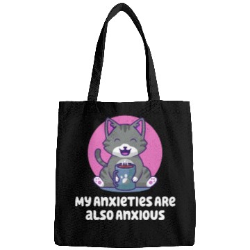 Discover My Anxieties Are also Anxious Nerd Funny Weird Hum Bags