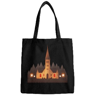 Discover small church in a town Bags