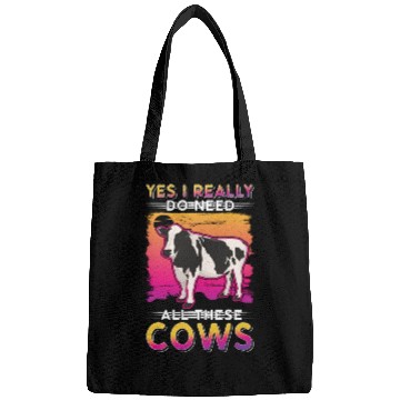 Discover Cow Cattle Breeder Farmer Cows Bags