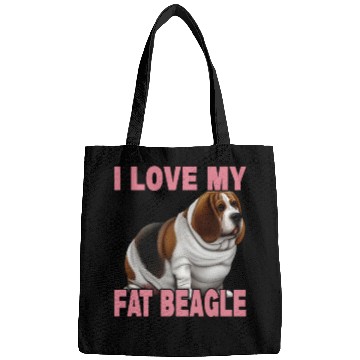 Discover I Love My Fat Beagle Bags