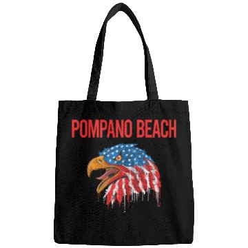 Discover USA Eagle Pompano Beach humor Bags