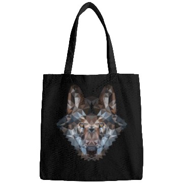 Discover Wolves | Polygon Wolf Head | Low Poly Werewolf Bags