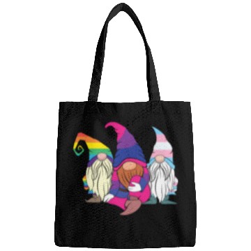 Discover Gnomes Elf LGBTQ Rainbow LGBT Pride Month Bags