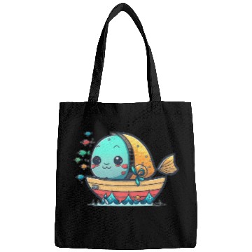 Discover Life on a Colorful Fishing Vessel Bags