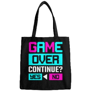 Discover Game Over Continue Yes or No Bags