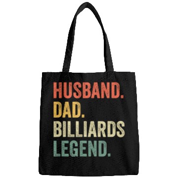 Discover Pool Player Funny Husband Dad Billiards Legend Bags