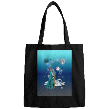 Discover Zodiac sign Aquarius in the unique version Graphic Bags