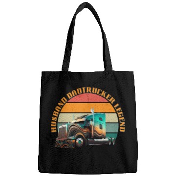 Discover Husband Dad Trucker Legend Bags