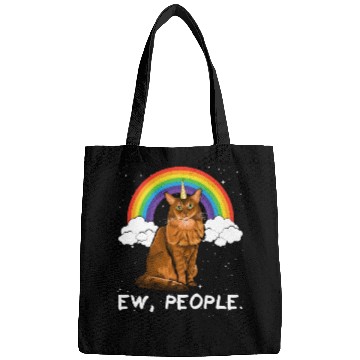 Discover Rainbow Somali Ew People Unicorn Cat Bags