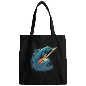 Discover Dolphin Playing Electric Guitar Rock Bags