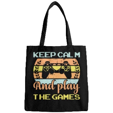 Discover Keep calm and play the games Bags