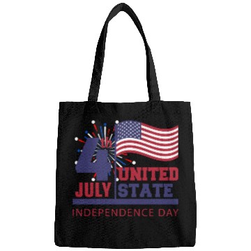 Discover 4th July Independence Day US Flag United States Bags