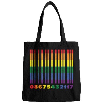 Discover Bar Code Gay LGBTQ Rainbow LGBT Pride Month Bags