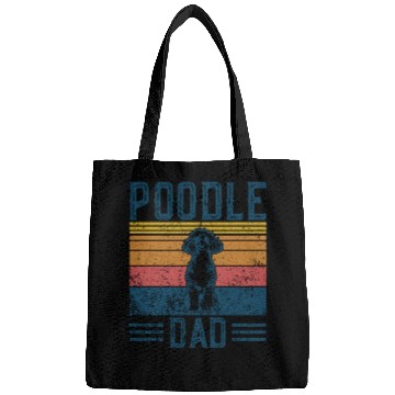 Discover Dog Dad Vintage Poodle Dad Bags