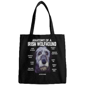 Discover Anatomy of a Irish Wolfhound Dog Funny Gift Bags