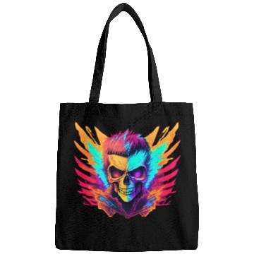 Discover Neon Wings Skull Bags