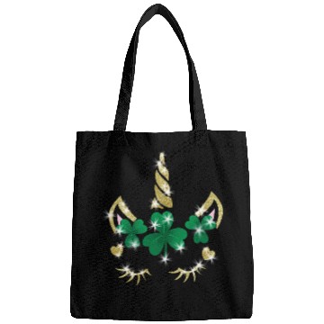 Discover Sarcastic Unicorn Face Print Cute Saint Patricks Bags