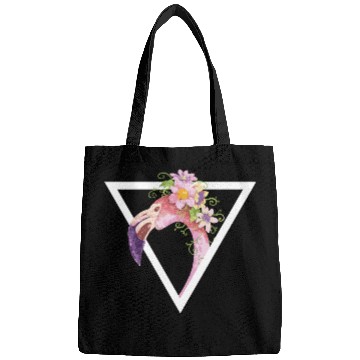 Discover Flamingo Watercolor Triangle Bags