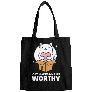 Discover Cats Make My Life Worth It Cute Cat Lover Bags