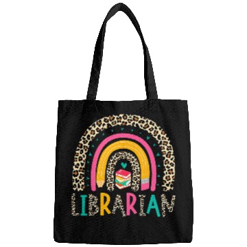 Discover Librarian Boho Rainbow Leopard Back To School Bags