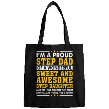Discover Funny Step Dad Bags Fathers Day Gift Step Daughte