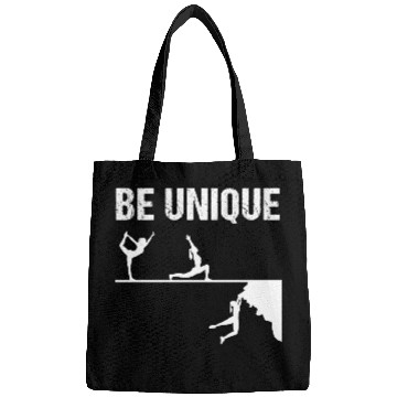 Discover Be Unique Rock Climbing Girl Motivational Design Bags