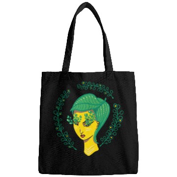 Discover Hello Spring Green Witch Mother Nature Bags