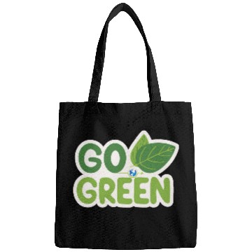 Discover Go Green Earth Day design . Bags