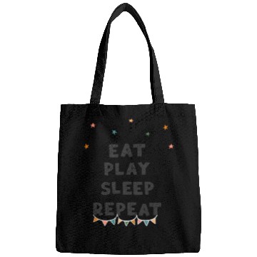 Discover Funny Eat Sleep play Repeat Bags for Video Games